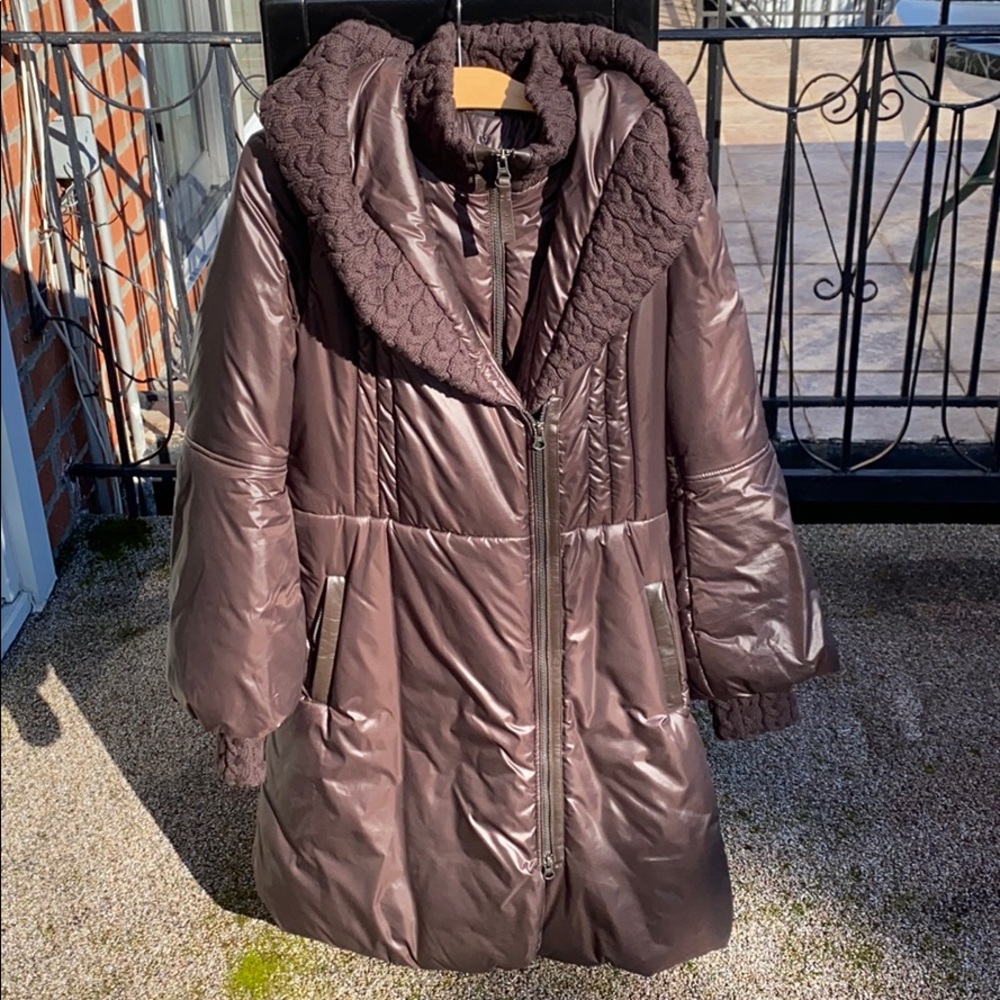 Mackage down coat brown size large